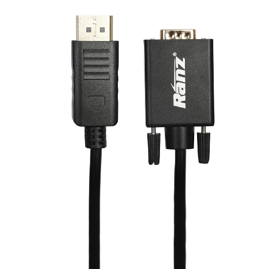 RANZ HDMI to VGA Cable 1.8m, 4K HDMI To VGA Cable with IC HDMI Male to VGA Male Converter Cable